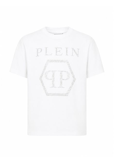 T-shirt con strass PHILIPP plein junior | F6PHJGTH022002